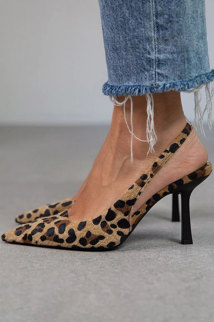 Dulce™ Tacones D’Orsay con estampado de leopardo