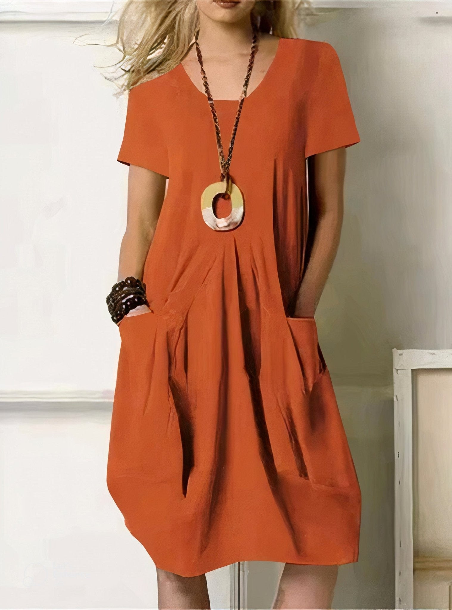 Pau | Vestido Fluido de Estilo Casual — Elegancia Desenfadada y Cómodo