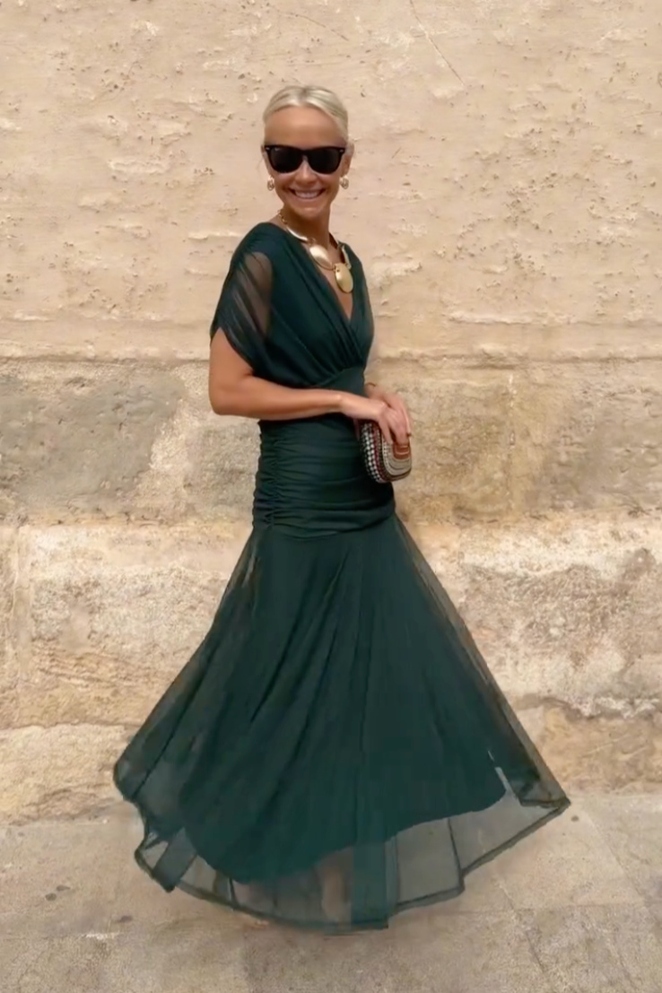 Cannes | Vestido Largo de Gala con Escote en V