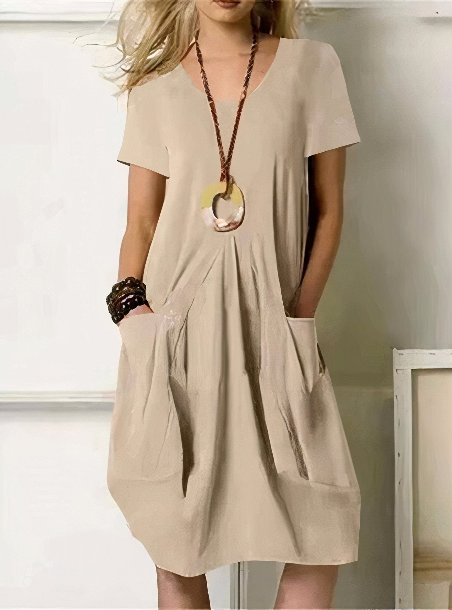 Pau | Vestido Fluido de Estilo Casual — Elegancia Desenfadada y Cómodo
