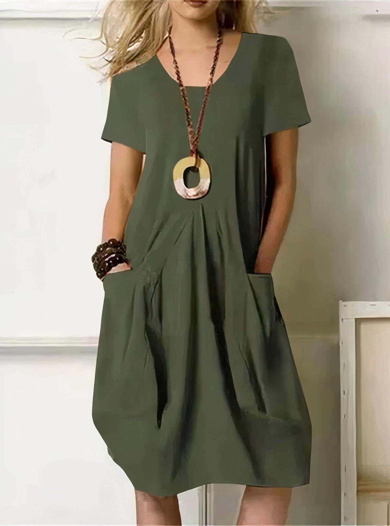 Pau | Vestido Fluido de Estilo Casual — Elegancia Desenfadada y Cómodo