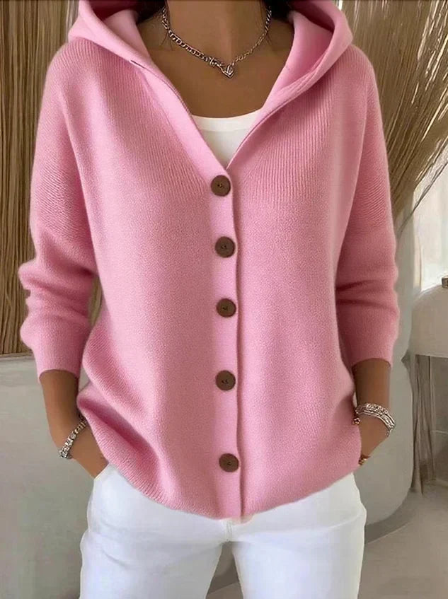Toledo | Cárdigan de punto suave con capucha para un estilo cómodo - vista 1