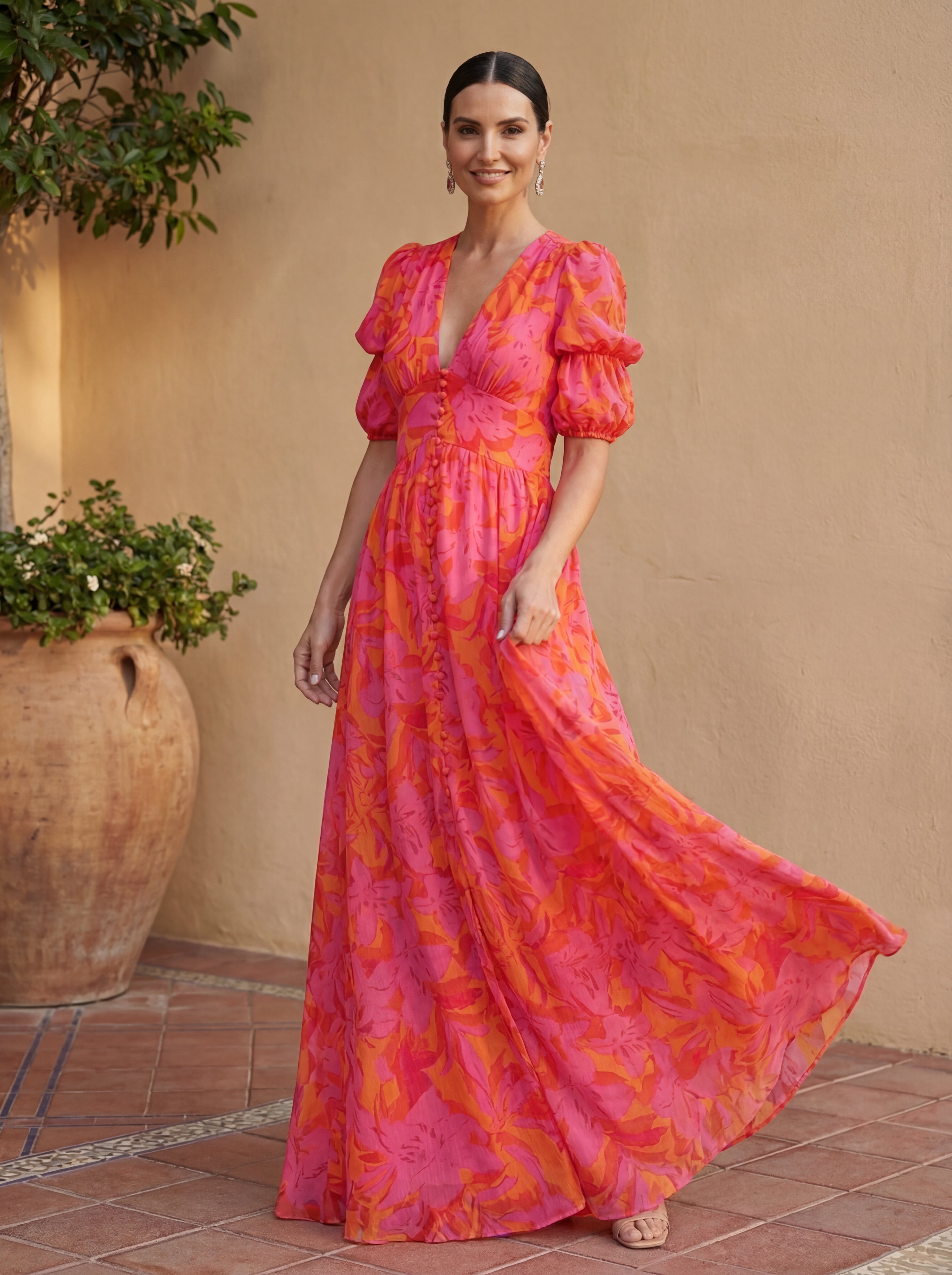 Antibes — Vestido Estampado Floral