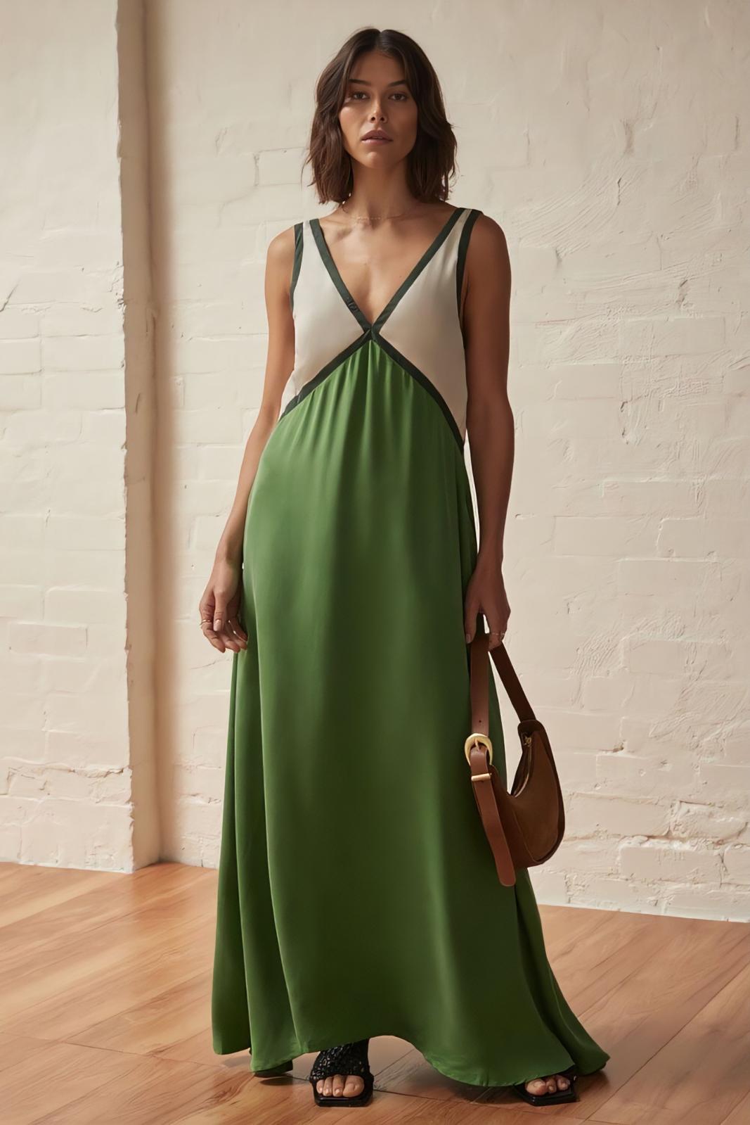 Saint-Tropez | Vestido Midi sin Mangas - Estilo y Elegancia