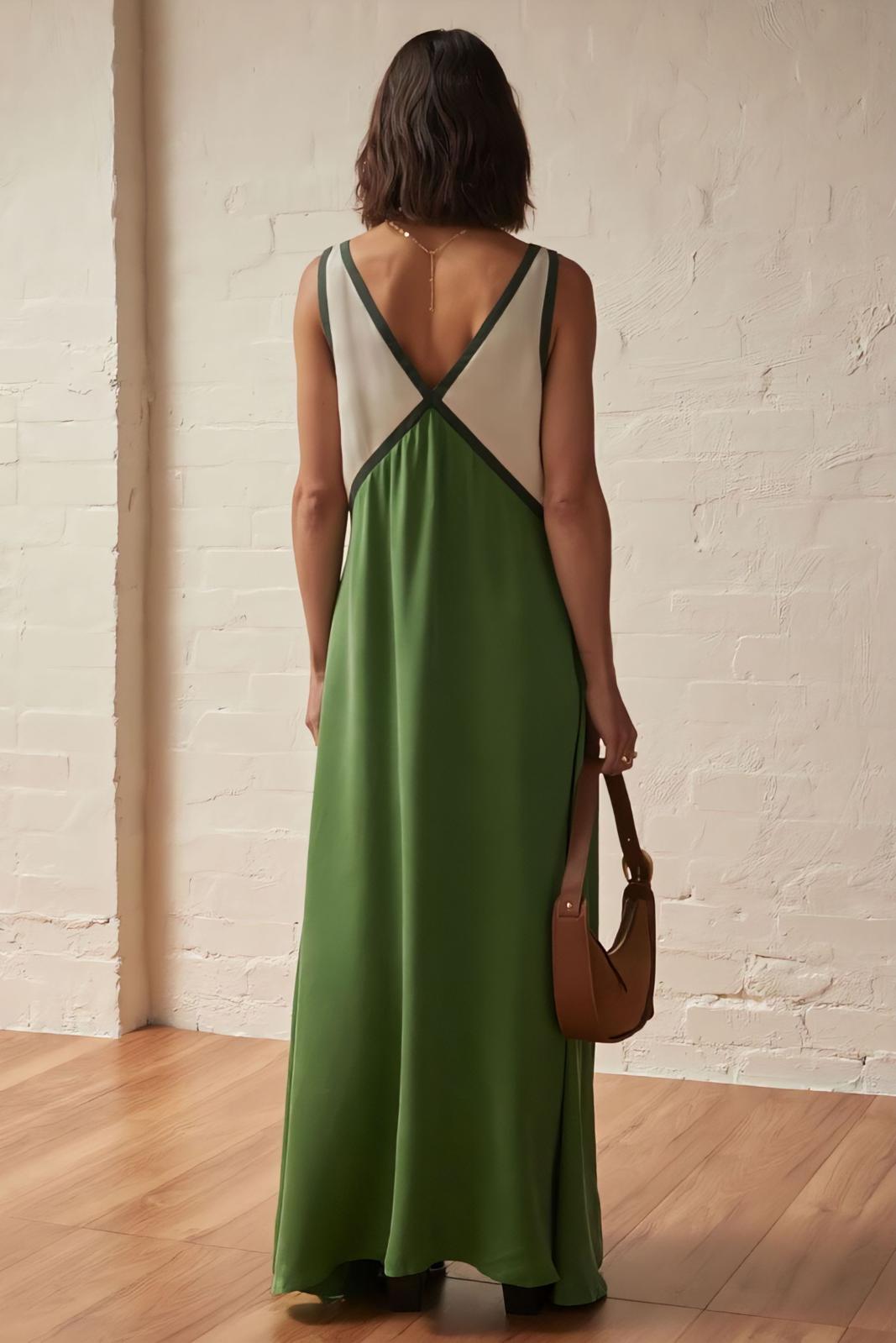 Saint-Tropez | Vestido Midi sin Mangas - Estilo y Elegancia