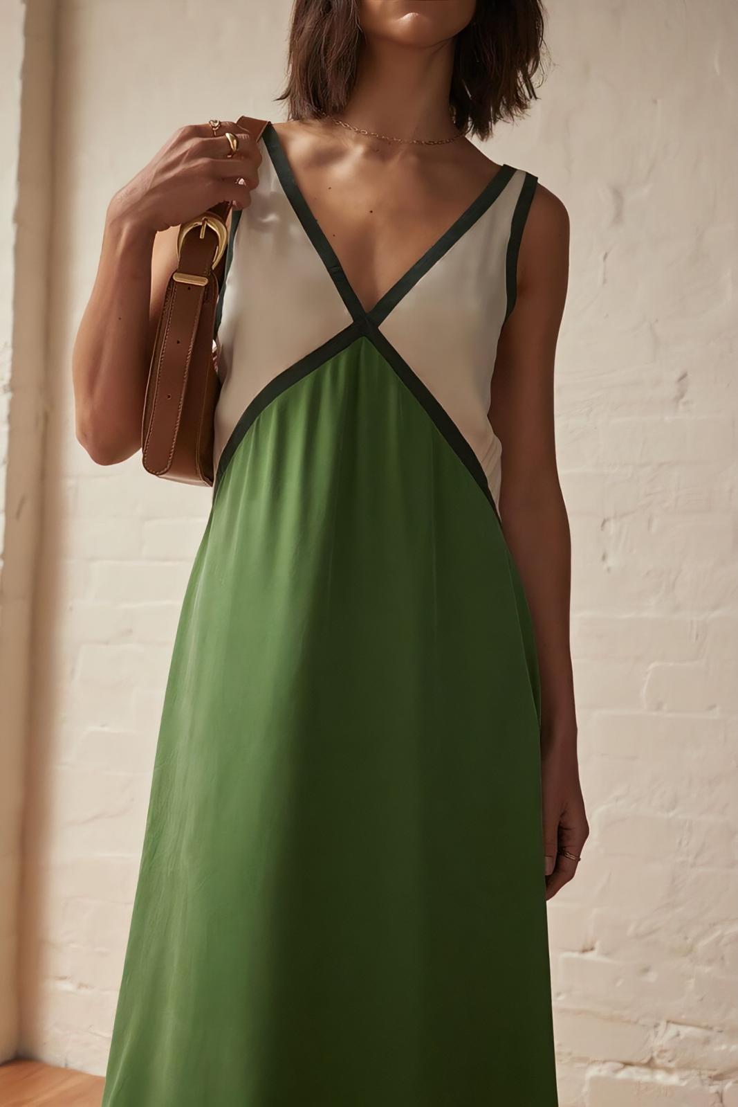 Saint-Tropez | Vestido Midi sin Mangas - Estilo y Elegancia