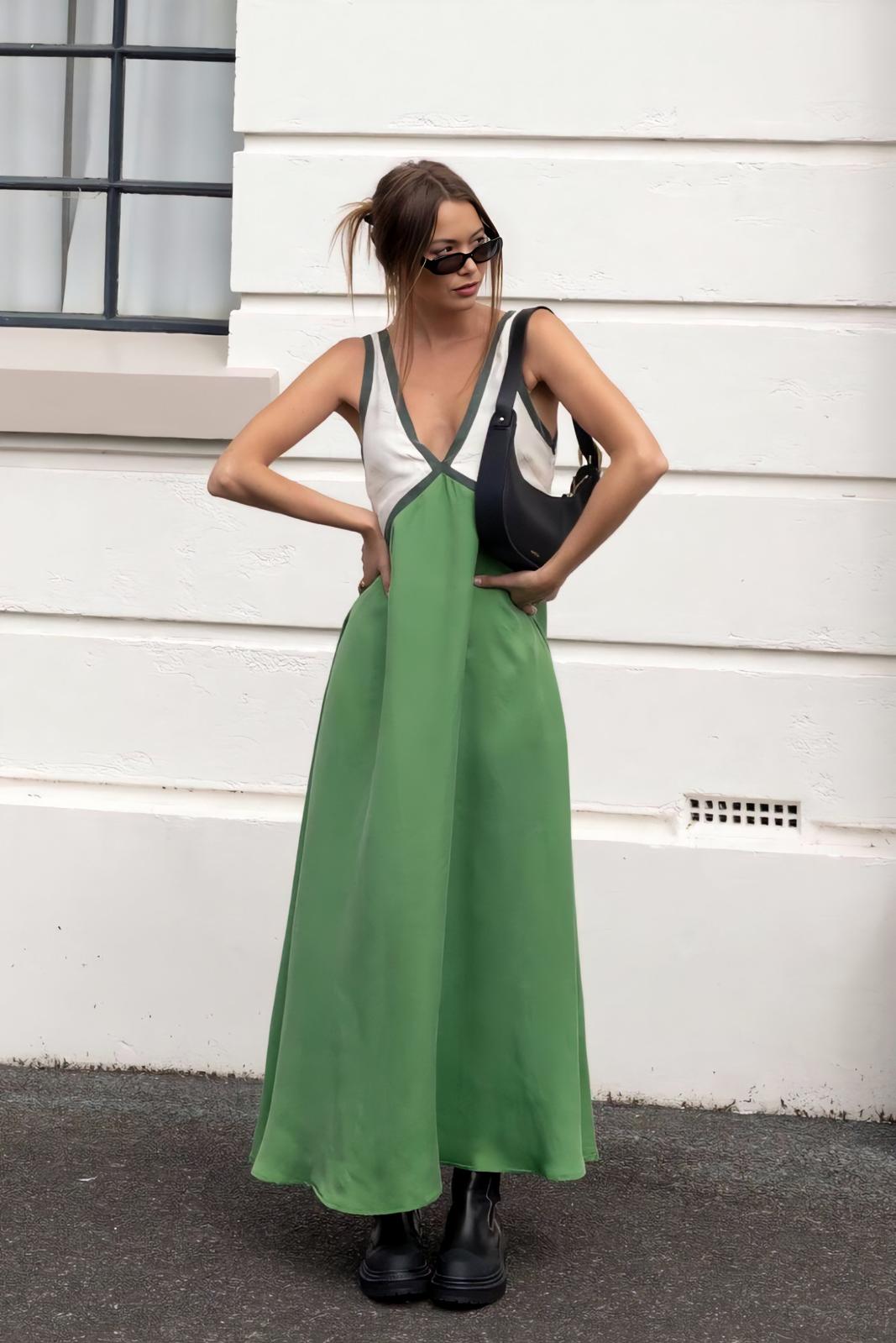 Saint-Tropez | Vestido Midi sin Mangas - Estilo y Elegancia