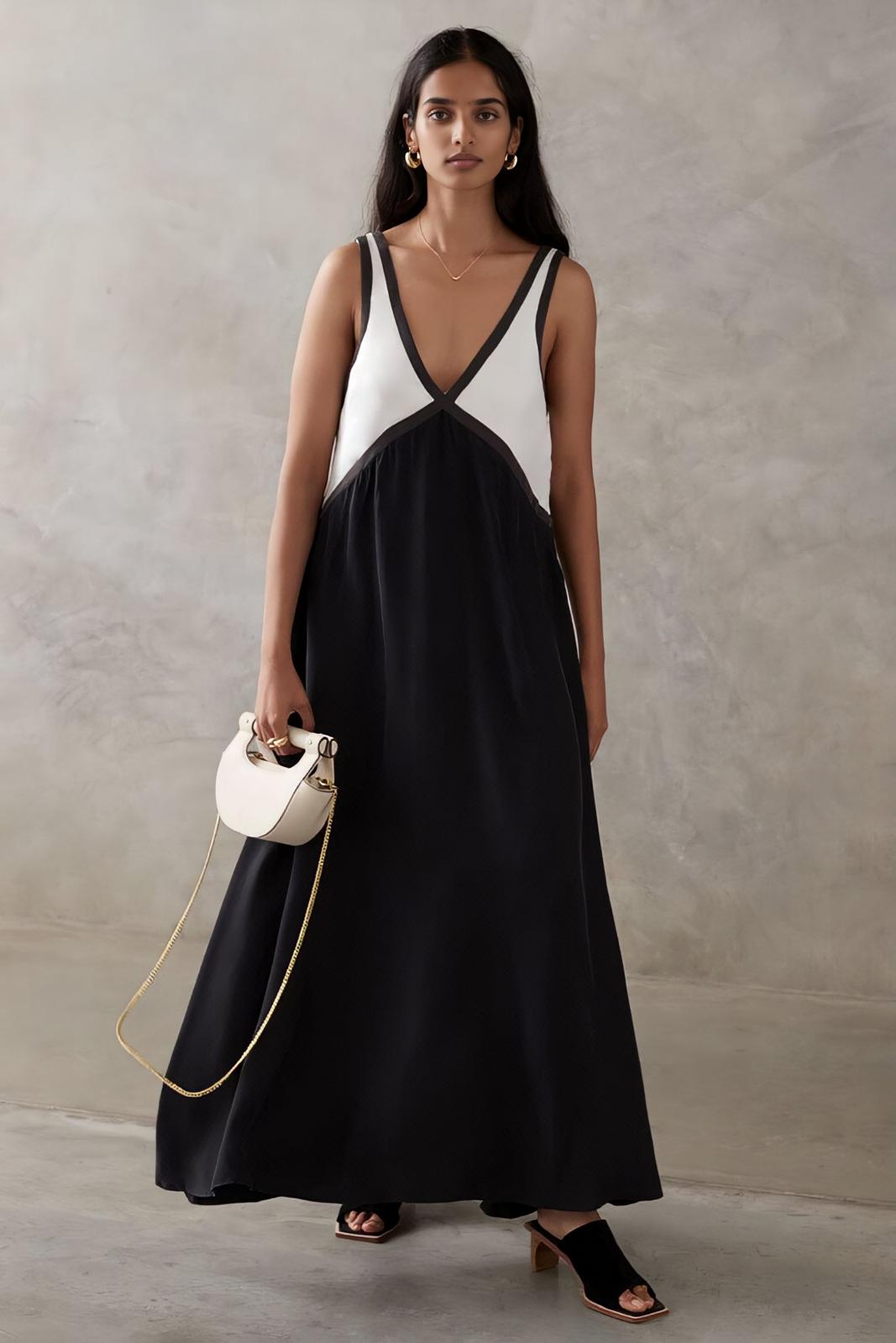 Saint-Tropez | Vestido Midi sin Mangas - Estilo y Elegancia