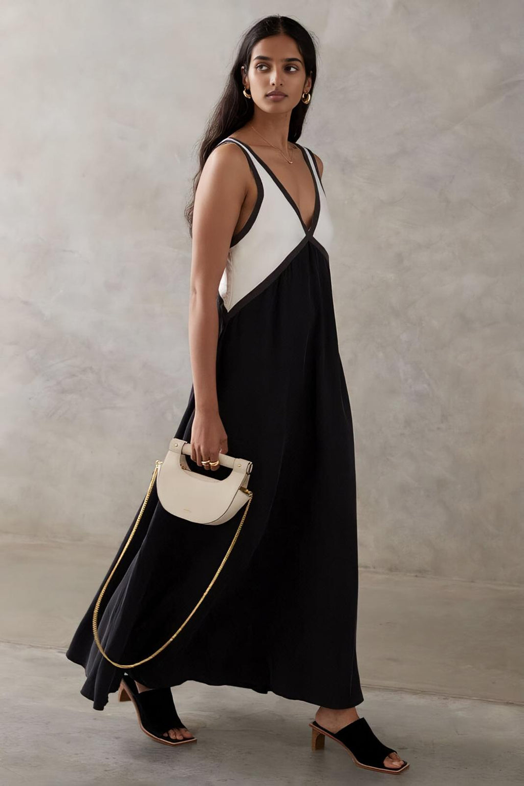 Saint-Tropez | Vestido Midi sin Mangas - Estilo y Elegancia
