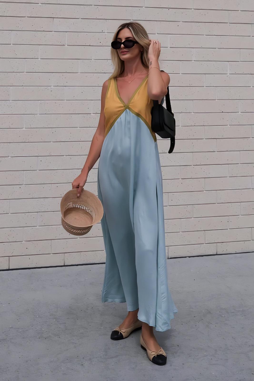 Saint-Tropez | Vestido Midi sin Mangas - Estilo y Elegancia