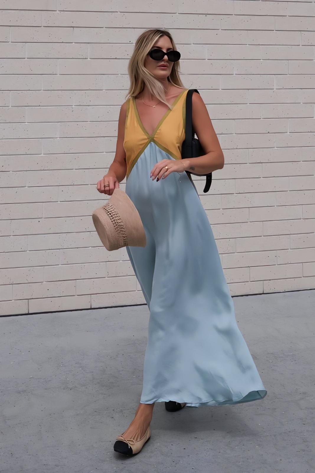 Saint-Tropez | Vestido Midi sin Mangas - Estilo y Elegancia