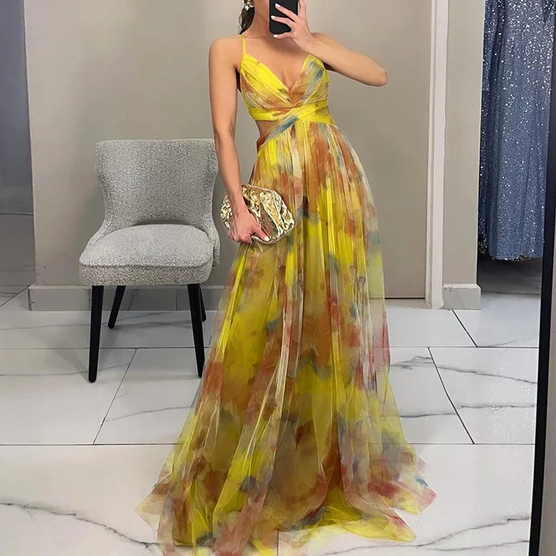 Vestido Maxi Floral Burdeos – Elegante y Sofisticado