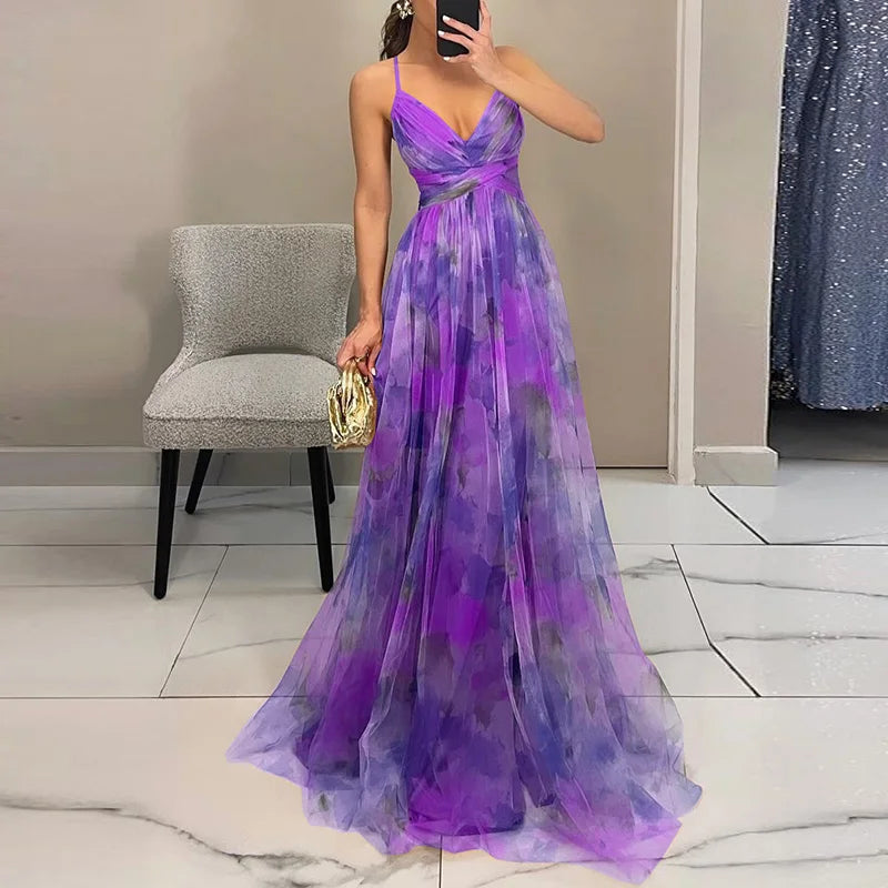 Vestido Maxi Floral Burdeos – Elegante y Sofisticado