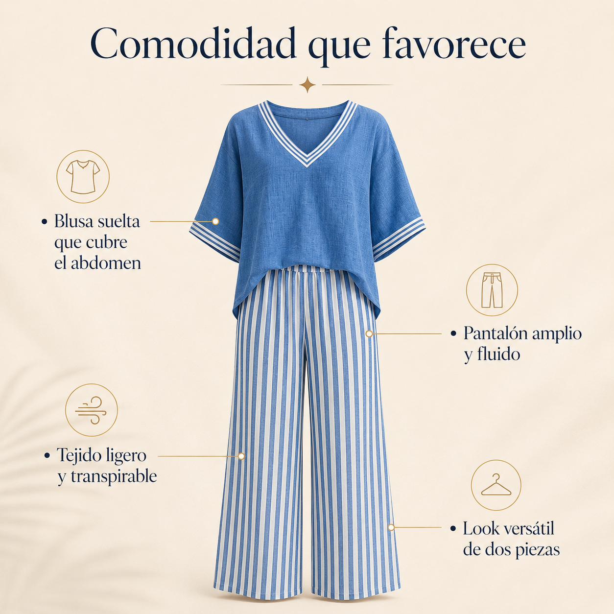 Portofino | Conjunto Fluido Cubre Abdomen