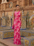 Deauville | Vestido Maxi Rosa Elegante