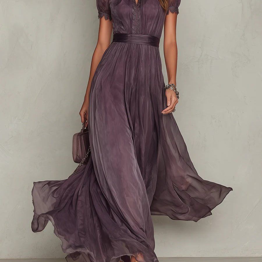 Capri | Vestido Largo de Gasa: Leve, Elegante e Versátil
