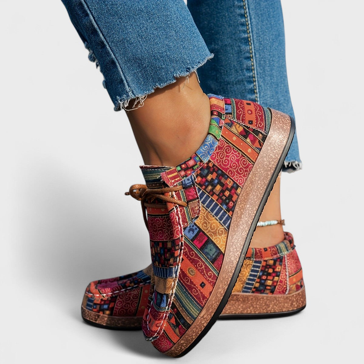 Altea zapatillas patchwork vista lateral