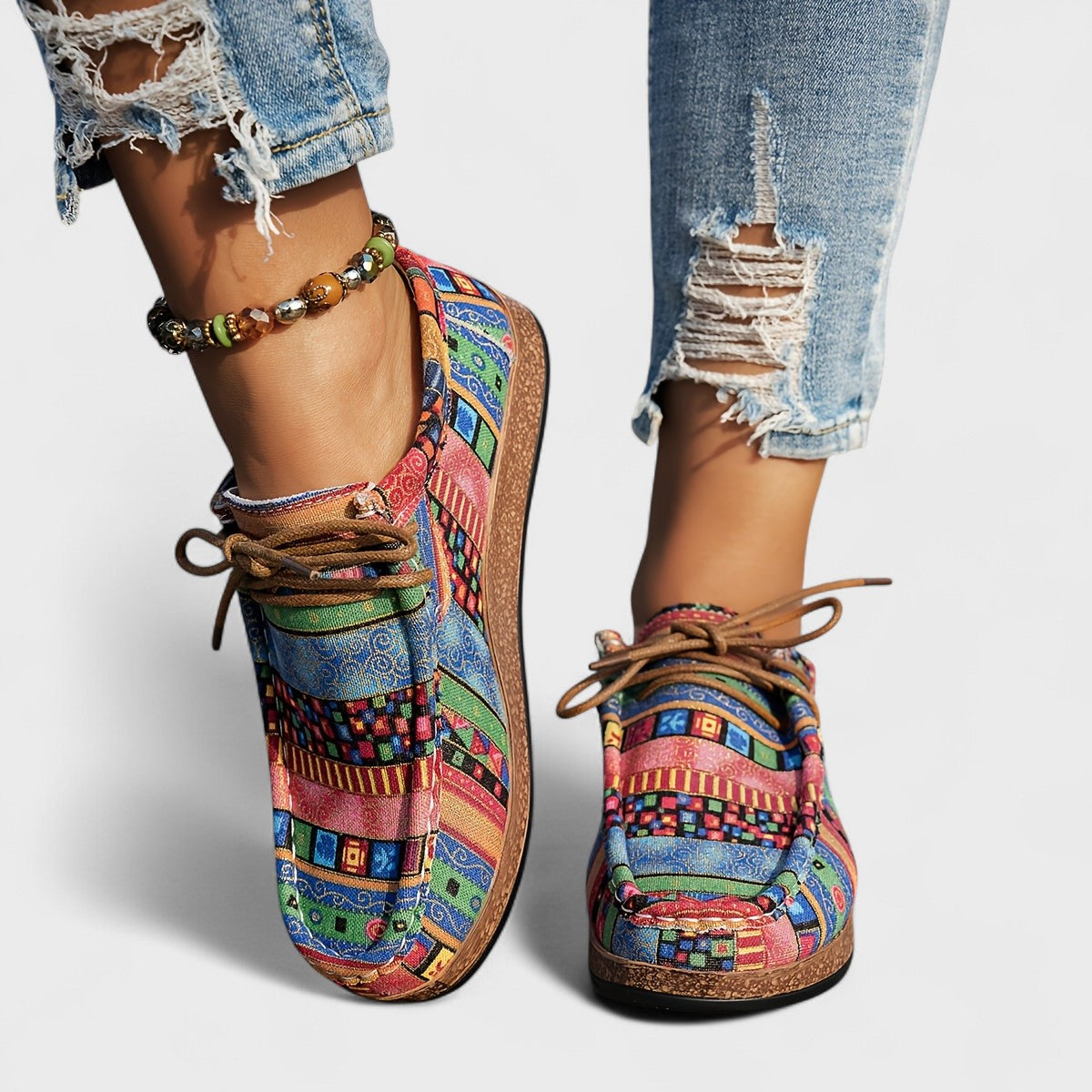 Altea zapatillas patchwork multicolor vista frontal