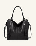 Gioia bolso shopper negro sobre fondo marfil