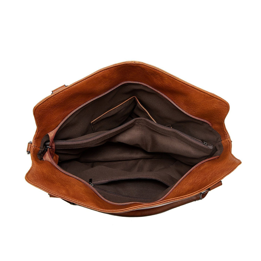 Interior con compartimentos del bolso Gioia
