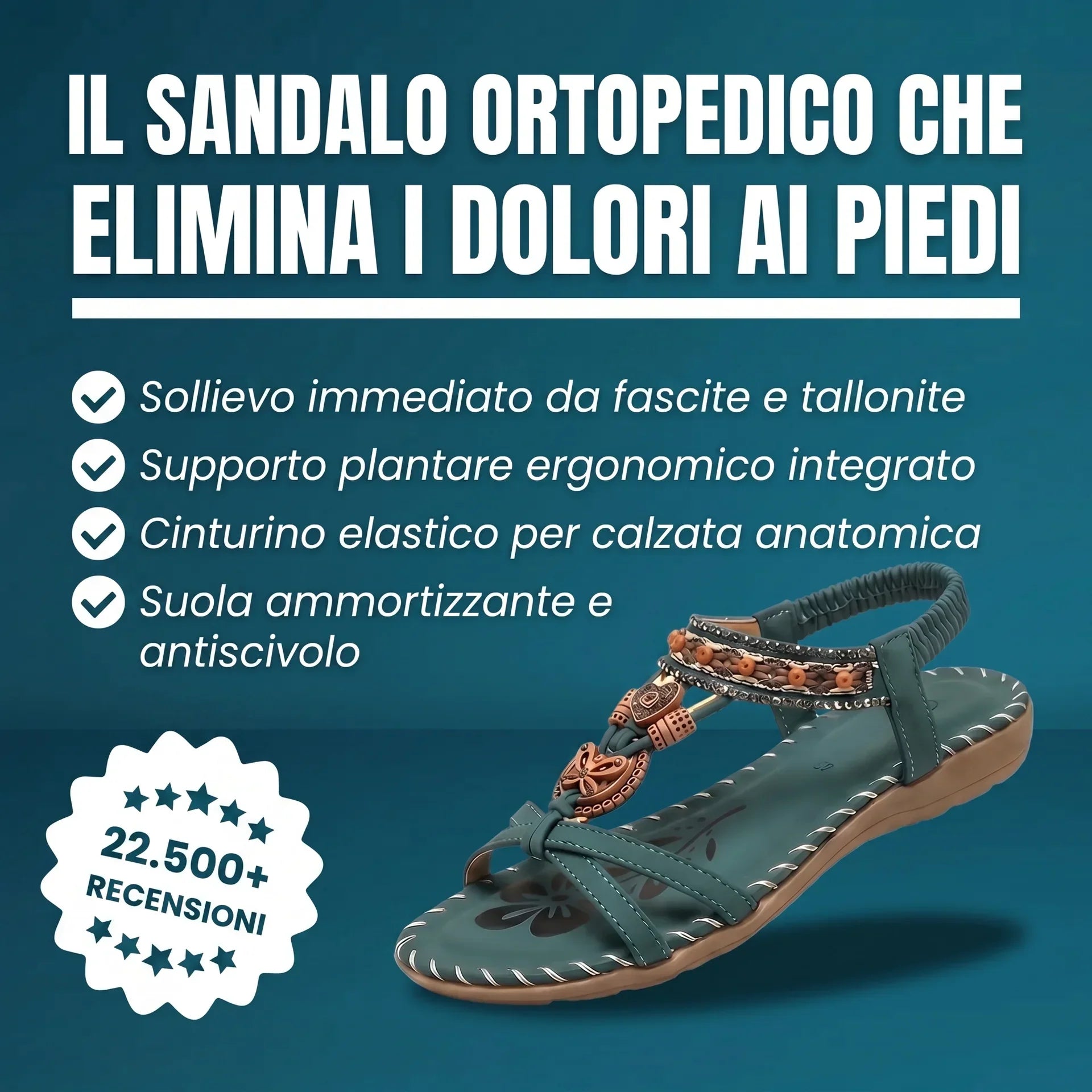 Andrea | Sandalias Ortopédicas Ultracómodas para Todo el Día