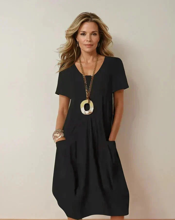 Pau | Vestido Fluido de Estilo Casual — Elegancia Desenfadada y Cómodo - vista 1