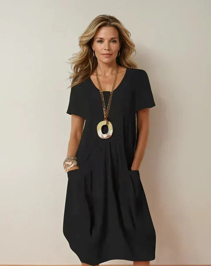 Pau | Vestido Fluido de Estilo Casual — Elegancia Desenfadada y Cómodo
