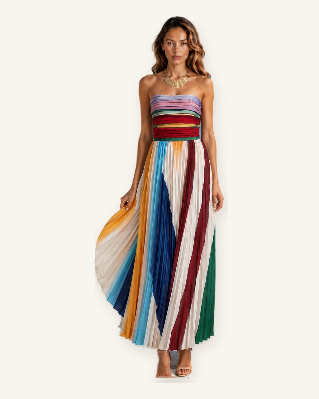 Annecy-vestido-multicolor sobre fondo marfil