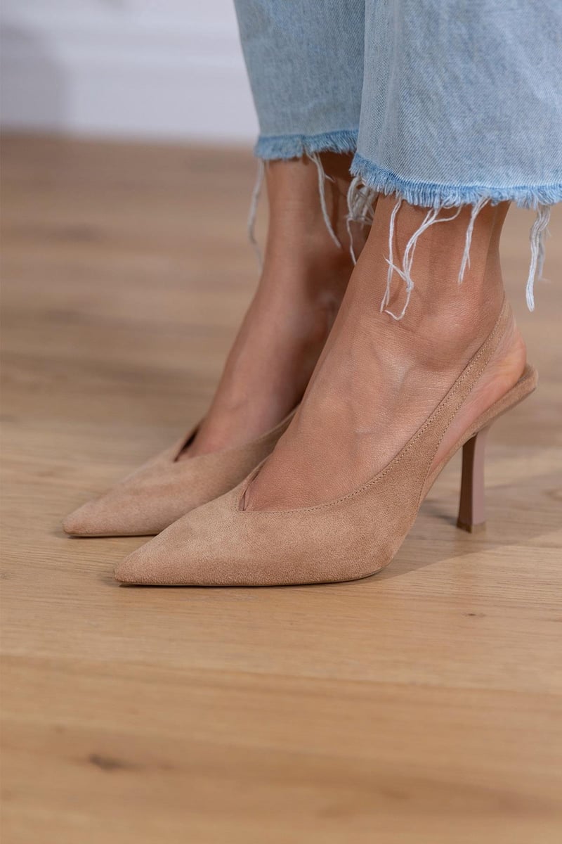 Marlena™ | Zapatos de tacón bajo en color nude – Elegancia y comodidad en cada paso