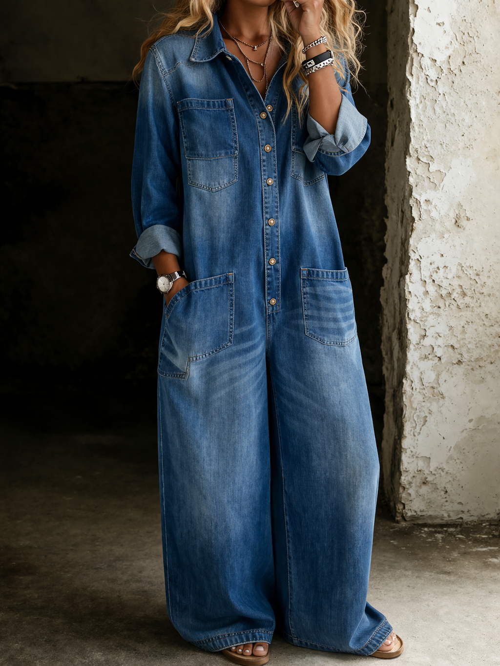 Valladolid | Conjunto denim cómodo de corte relajado - imagen 1